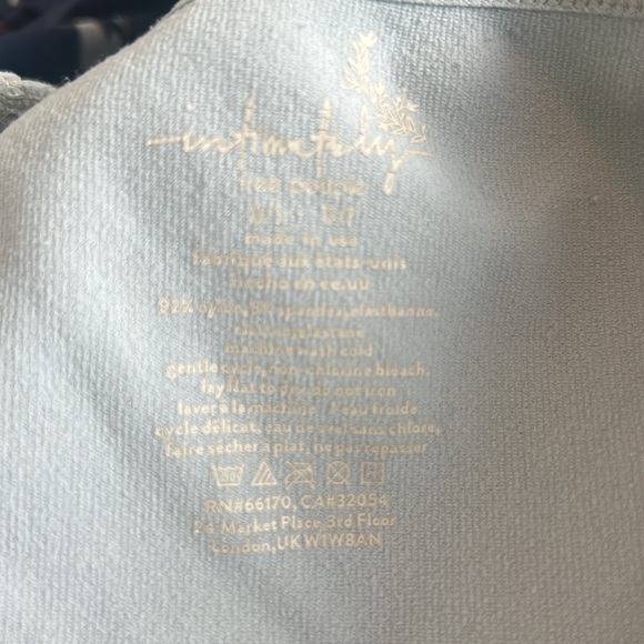 NWOT Free People Intimately Josie Cropped Baby Tee - Storm Grey - Size XS/S - Picture 7 of 8